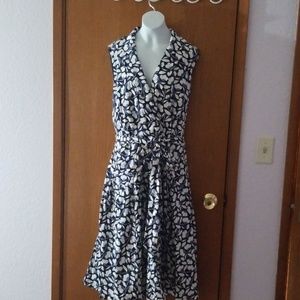 Anne Klein Blue/White Dress 18W